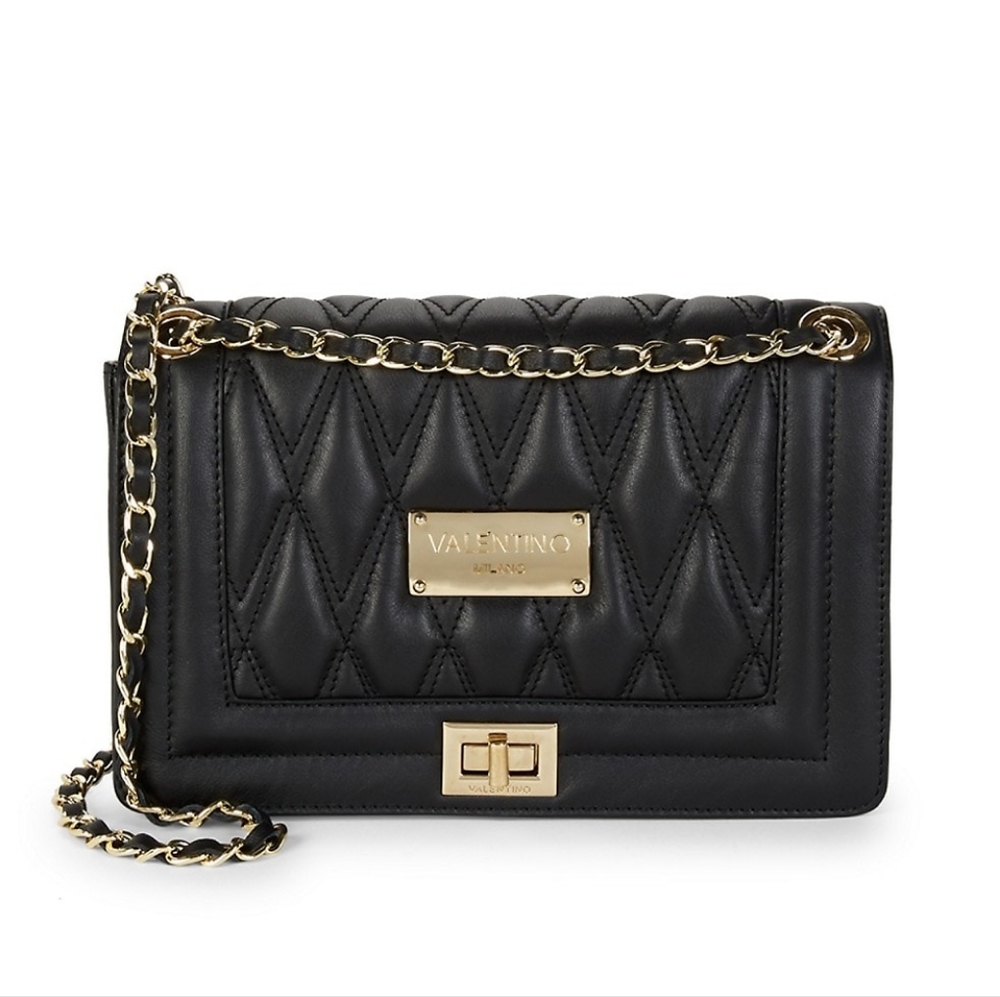 Quilted leather shoulder bag